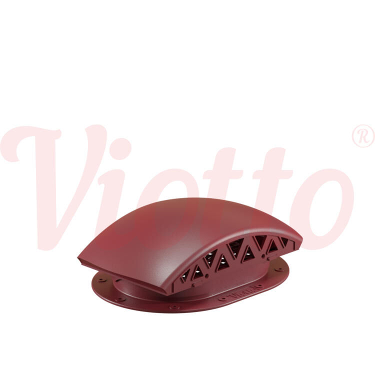 Вентилятор подкровельного пространства для готовой мягкой и фальцевой кровли Viotto, черепаха, цвет Красный