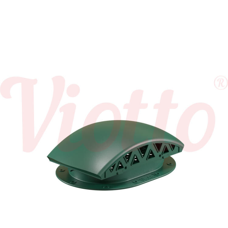 Вентилятор подкровельного пространства для готовой мягкой и фальцевой кровли Viotto, черепаха, цвет Зелёный