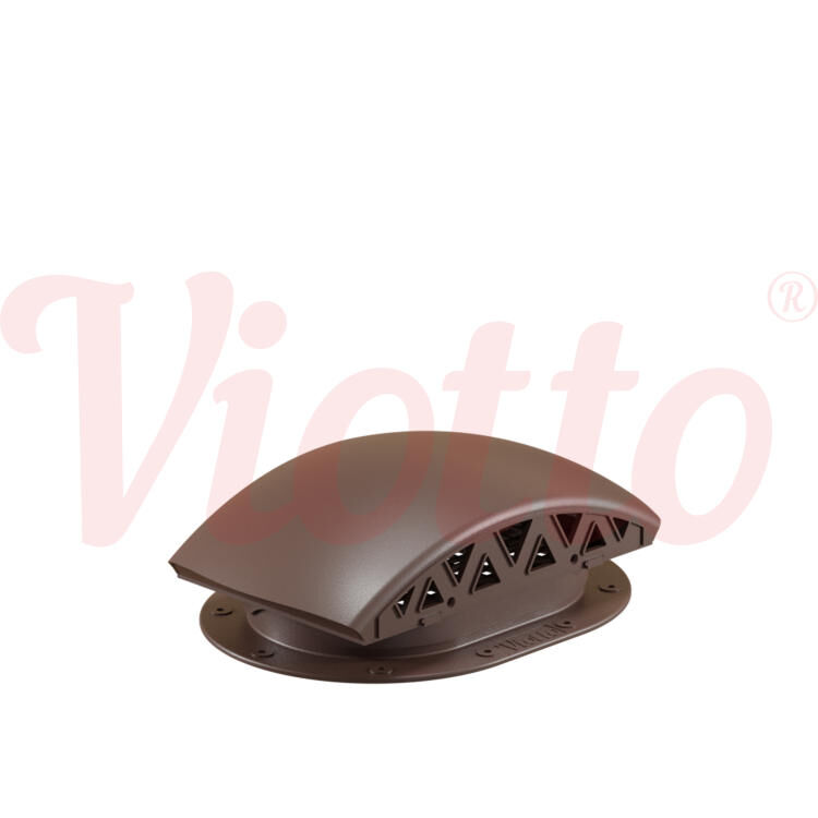 Вентилятор подкровельного пространства для готовой мягкой и фальцевой кровли Viotto, черепаха, цвет Шоколад