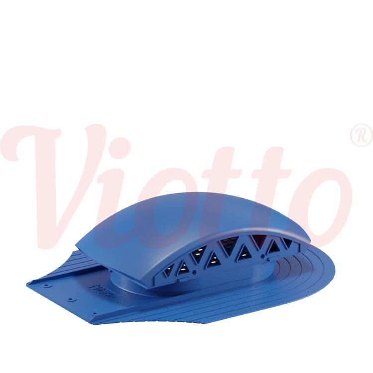 Вентилятор подкровельного пространства для мягкой кровли при монтаже Viotto, черепаха, цвет Синий