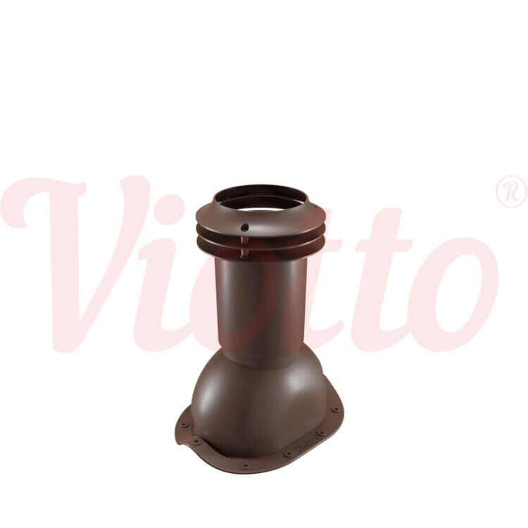 Выход вентиляции канализации для металлочерепицы Viotto, цвет Шоколад