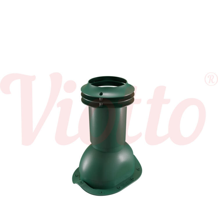 Выход вентиляции канализации для металлочерепицы Viotto, цвет Зелёный