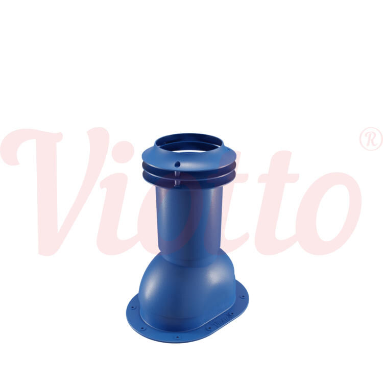 Выход вентиляции канализации для готовой мягкой и фальцевой кровли Viotto, цвет Синий