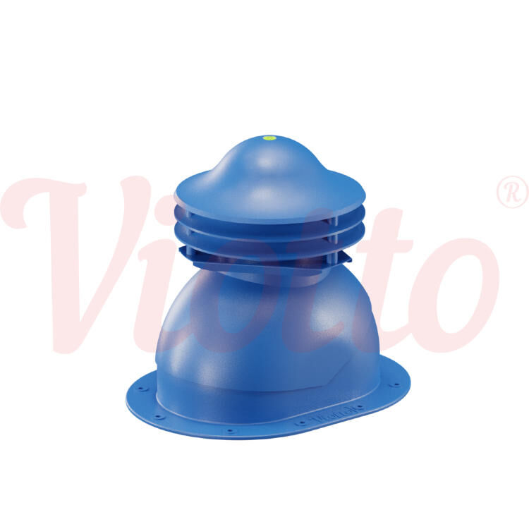 Универсальный выход вентиляции для готовой мягкой и фальцевой кровли Viotto, цвет Синий