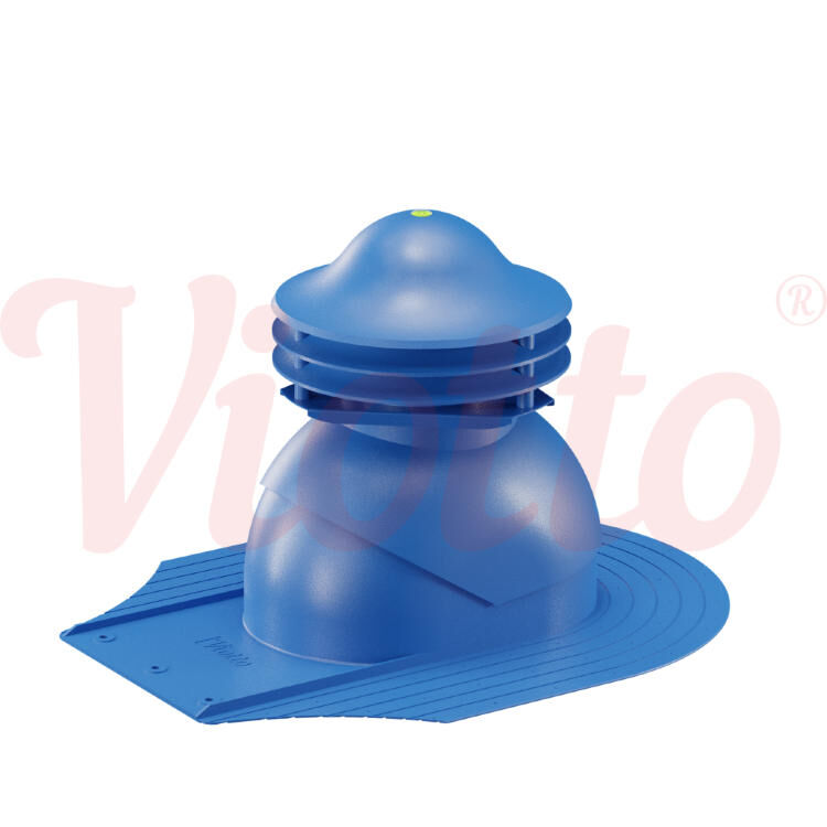 Универсальный выход вентиляции для мягкой кровли при монтаже Viotto, цвет Синий