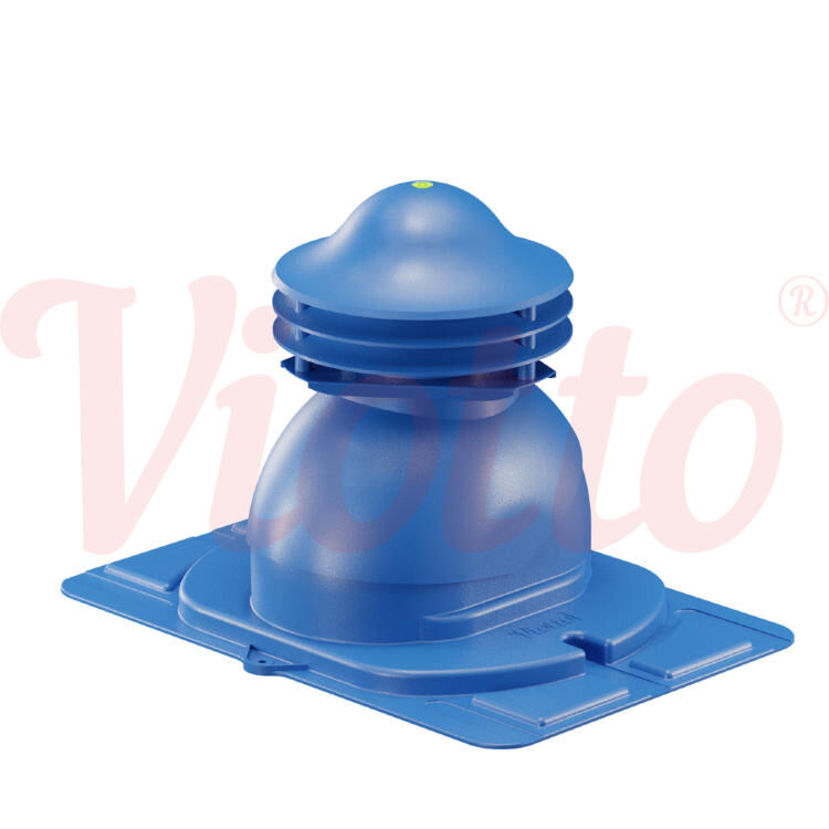 Универсальный выход вентиляции с универсальным проходным элементом Viotto, цвет Синий