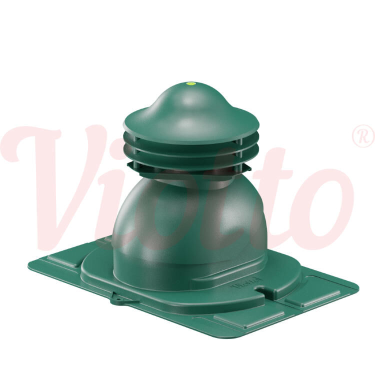Универсальный выход вентиляции с универсальным проходным элементом Viotto, цвет Зелёный