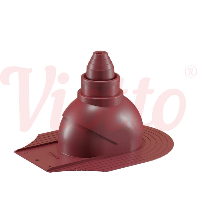Антенный выход для мягкой кровли при монтаже Viotto, цвет Красный