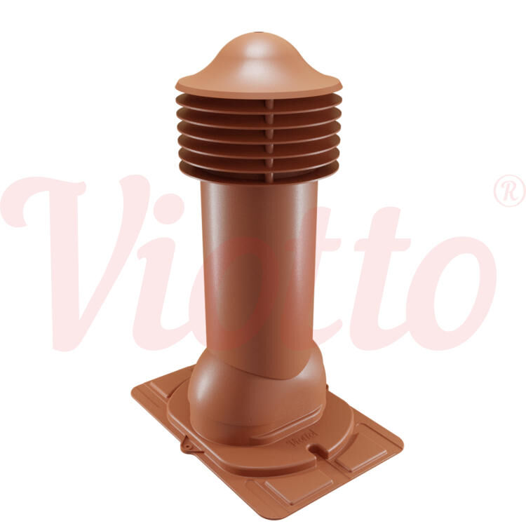 Труба вентиляционная с универсальным проходным элементом ø150 мм, h-650 мм Viotto, утепленная