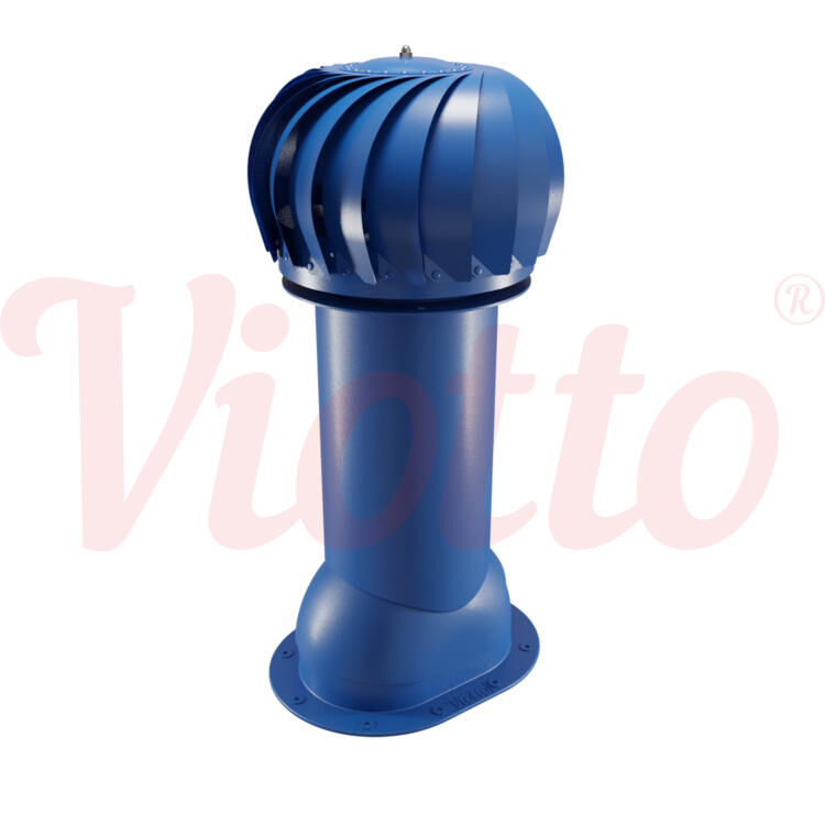 Роторная вентиляция для готовой мягкой и фальцевой кровли ø110 мм, h-550 мм Viotto, не утепленная